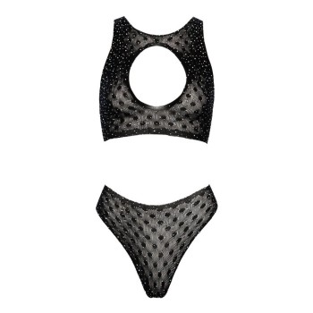 Fantasy by Cottelli Top & Slip mit Allover-Strassbesatz