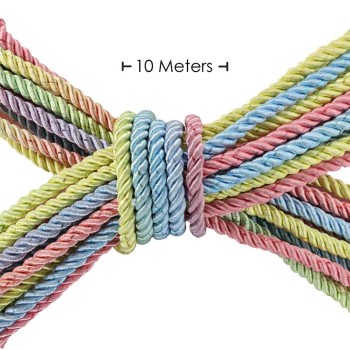 Ouch! Bondage Seil 10m Bunt - Multicolor Pastel