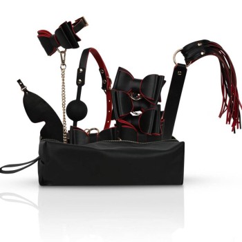 Bedroom Fantasies - Crimson & Ebony - 8-teiliges Luxus Bondage-Set