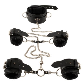Zado Professionelles Leder Fessel-Komplett-Set