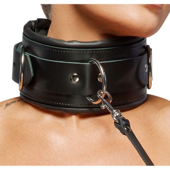Zado Professionelle Leder Halsfessel plus Leine