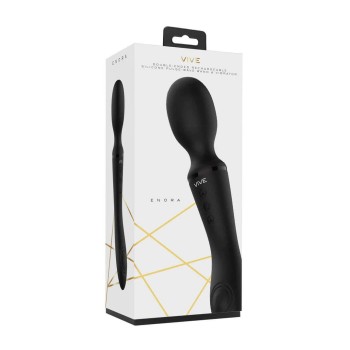 VIVE - Enora Wand-Massager & Vibrator Rechargeable Black