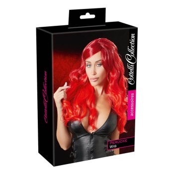 Cottelli Accessoires Langhaarperücke in rot