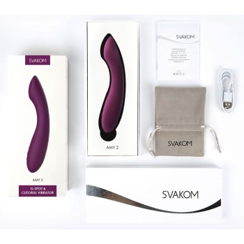 SVAKOM - AMY 2 Flexibler G-Punkt-Vibrator Lila