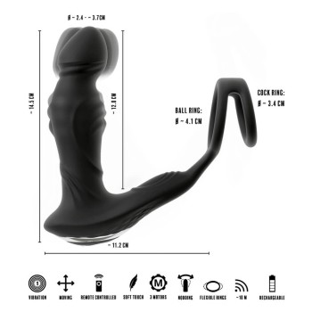 Rebel RC Vibrating Prostate Plug with Nodding Function