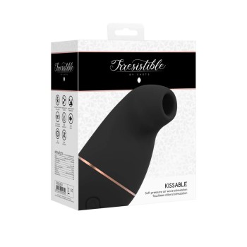 Irresistible - Kissable Sucking Vibrator Schwarz