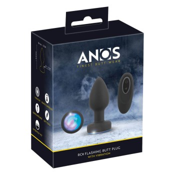 ANOS RC Flashing Butt Plug with Vibration