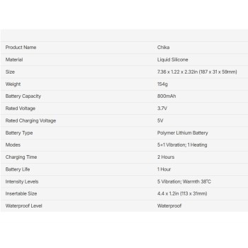 SVAKOM Chika - Beheizbarer Tarzan Vibrator mit App