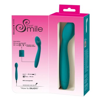 Sweet Smile Vibrator with a Nodding Head