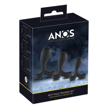 ANOS Butt Plug Training Set With Slightly Curved Tips