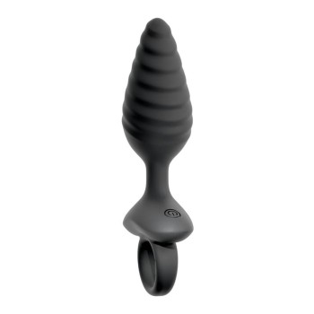 ANOS Flexible Butt Plug Twisted Design with Vibrations