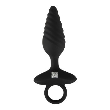 ANOS Flexible Butt Plug Twisted Design with Vibrations