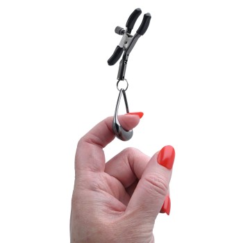 Sportsheets Velvet Noir Tuggable Nipple Clamps