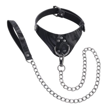Sportsheets Velvet Noir Collar & Leash