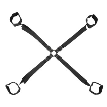 Sportsheets Velvet Noir Adjustable Hog Tie & Cuff Set