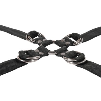 Sportsheets Velvet Noir Adjustable Hog Tie & Cuff Set