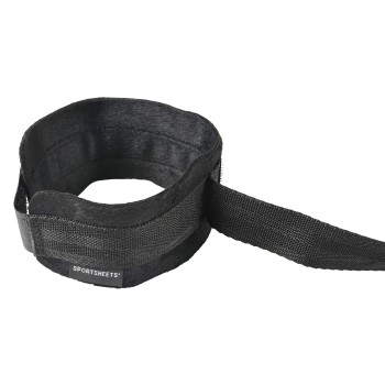 Sportsheets Velvet Noir Adjustable Hog Tie & Cuff Set