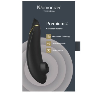 Womanizer Premium 2 - Druckwellenstimulator - Schwarz