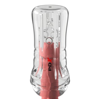 PDX Elite Masturbator ViewTube Plus See-Thru EZ-Grip Stroker Clear