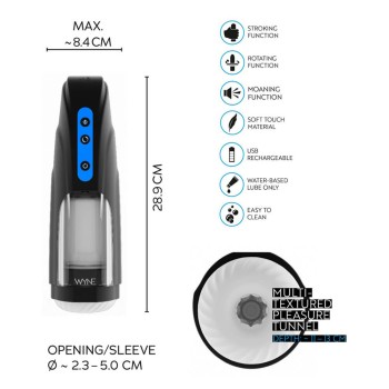 WYNE leistungsstarker Masturbator 09 schwarz