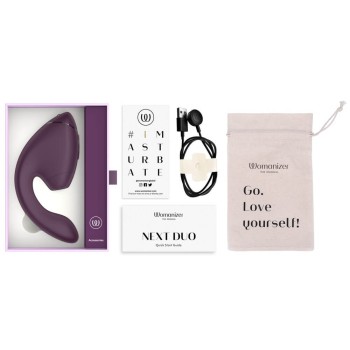 Womanizer Next Duo - 3D Pleasure Air Stimulator Dark Purple Womanizer Next Duo - 3D Pleasure Air Stimulator Dark Purple