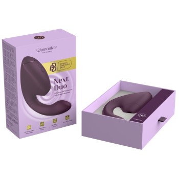 Womanizer Next Duo - 3D Pleasure Air Stimulator Dark Purple Womanizer Next Duo - 3D Pleasure Air Stimulator Dark Purple