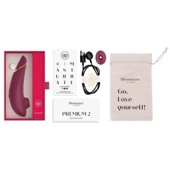 Womanizer Premium 2 - Druckwellenstimulator - Bordeaux Womanizer Premium 2 - Druckwellenstimulator - Bordeaux