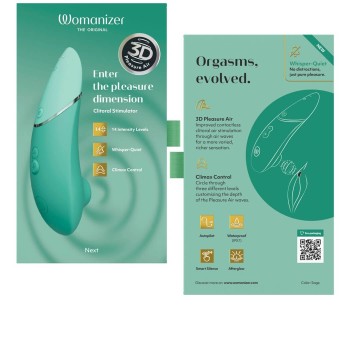 Womanizer NEXT - 3D Pleasure Air Stimulator Sage-Green