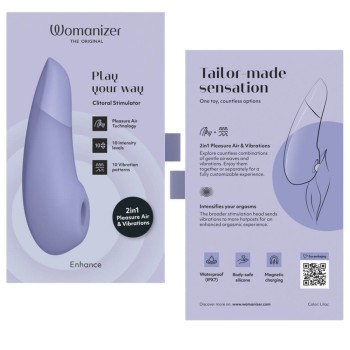 Womanizer Enhance - 2in1 Pleasure Air Stimulator - Lilac
