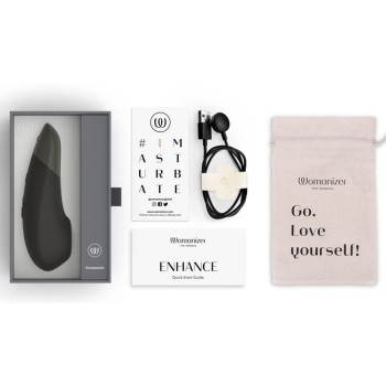 Womanizer Enhance - 2in1 Pleasure Air Stimulator - Schwarz