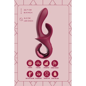 Dreamtoys Glam Duo Vibrator rot