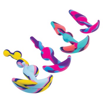 NMC buntes 4 in 1 Butt Plug Set