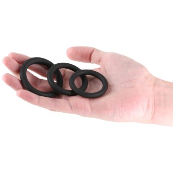 NS Novelties Renegade Slim Rings 3tlg. schwarz