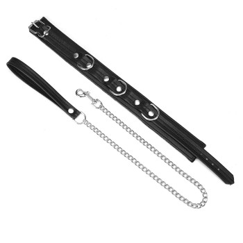 Liebe Seele - Black Bond Leder Halsfessel