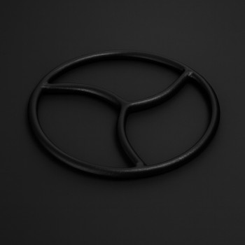 Edelstahl Shibari Suspension Ring - Triskelion Schwarz