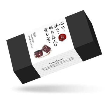 Liebe Seele - Wine Red Leder-Handfesseln