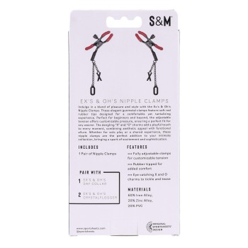 Sportsheets Ex's & Oh's Nipple Clamps