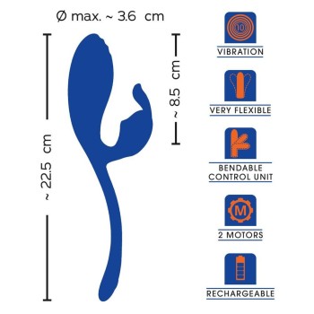 Sweet Smile Flexible Double Bullet mit Vibro-Bunny