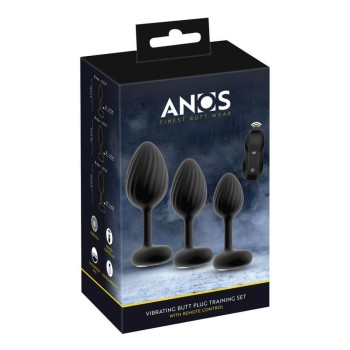 ANOS RC Butt Plug Set with Vibration