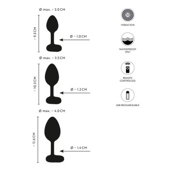 ANOS RC Butt Plug Set with Vibration