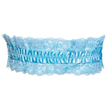 Cottelli Accessoires Spitzen Strumpfband in hellblau