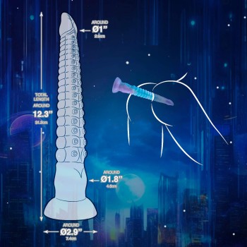 NMC Zone Series No. 419 TENTAEEL Silikon Monster Dildo 31 cm