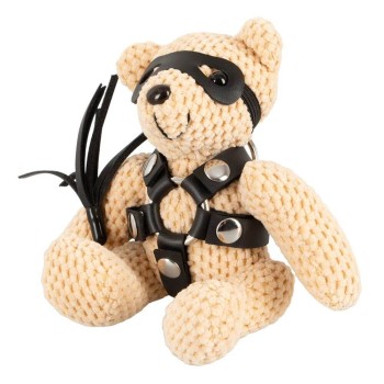 Bad Kitty SM-Teddy mit Harness, Augenmaske und Mini-Peitsche