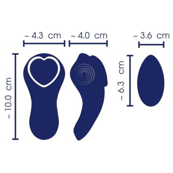 Sweet Smile RC Panty Vibrator mit Herz-Magneten