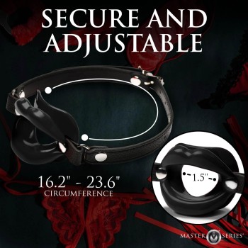 Master Series - Juicy Lips Open Mouth Gag - Schwarz