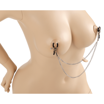 Virgite Nippelklemmen mit zwei Ketten