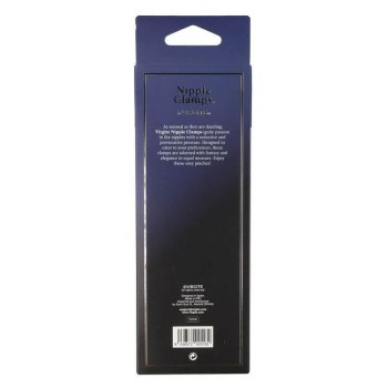 Virgite Brustwarzenklemmen mit Kette schwarz