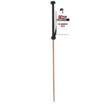 Rohrstock aus Buchenholz mit Ledergriff - The Obedience