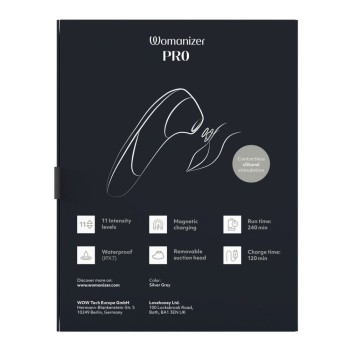 Womanizer Pulsator Pro Pleasure Air Technologie silber