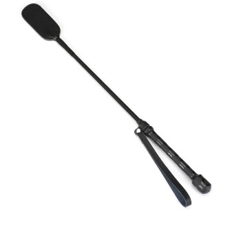 Liebe Seele - Black Bond Leather Riding Crop